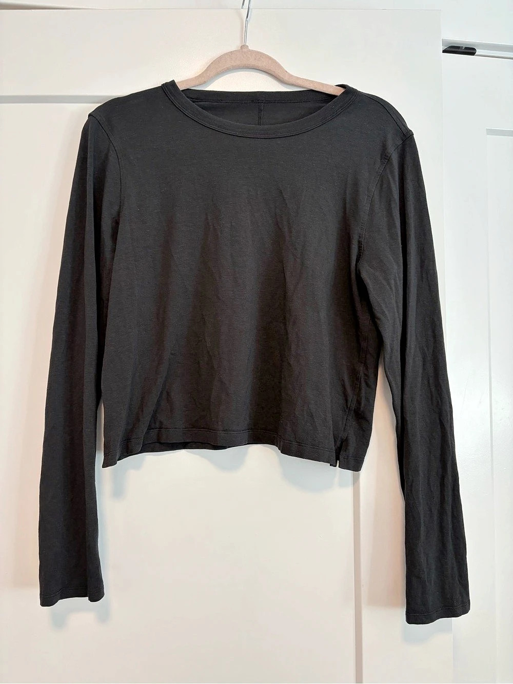 Lululemon Hold Tight Straight-Hem Cropped Long-Sleeve Shirt Cropped Long-Sleeve